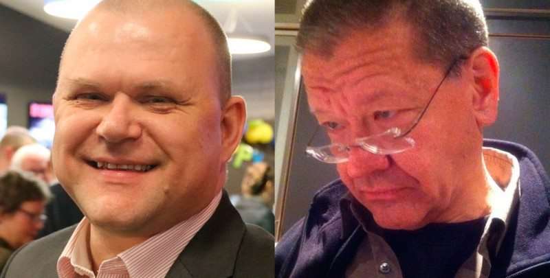Jarle Utne-Reitan (H) og Arne-Christian Mohn (A)
