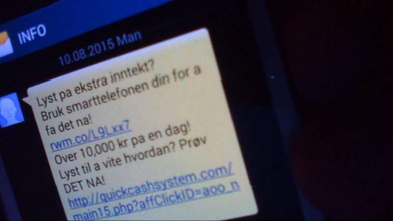 svindel sms