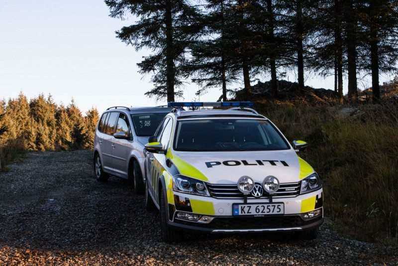 Bil jakt politi Kvalavåg
