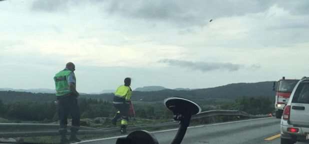 Trailer ut av veien. FOTO: Sandra Todnem