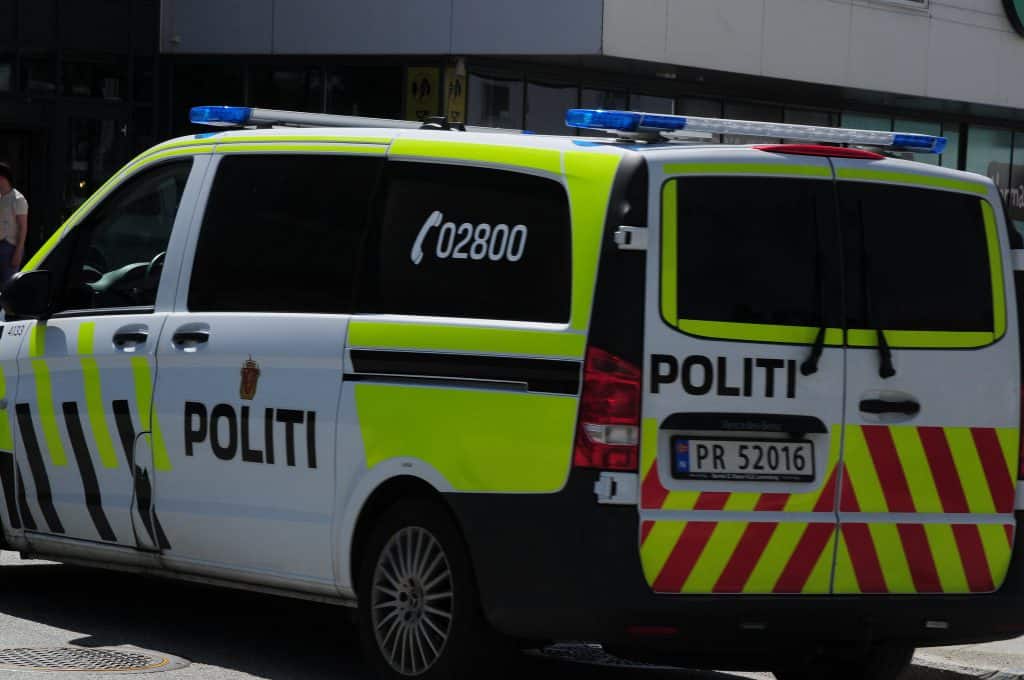 Gli studenti della polizia si allenano nel centro di Haugesund