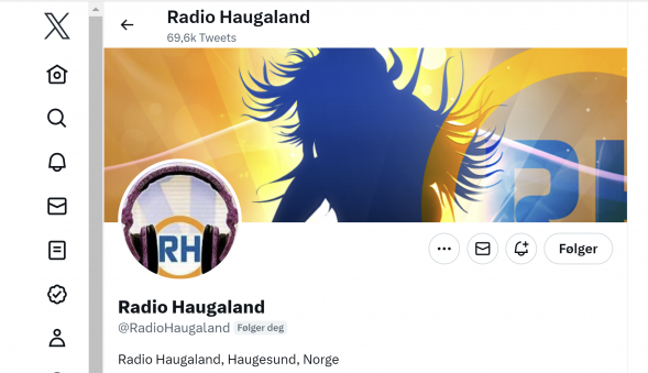 Twitter er historie. Elon Musk har endret navnet til X. Skjermdump fra X (tidligere Twitter)
