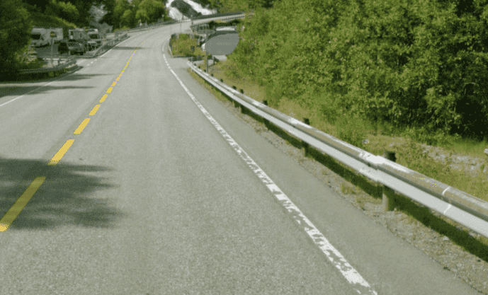 løpet av året vil Statens vegvesen ha sikret hele E134 i Etne kommune. Foto: Vegbilder