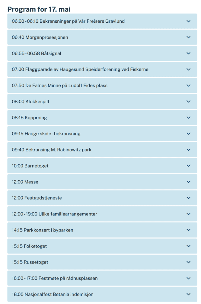 17.mai-program Haugesund 2024