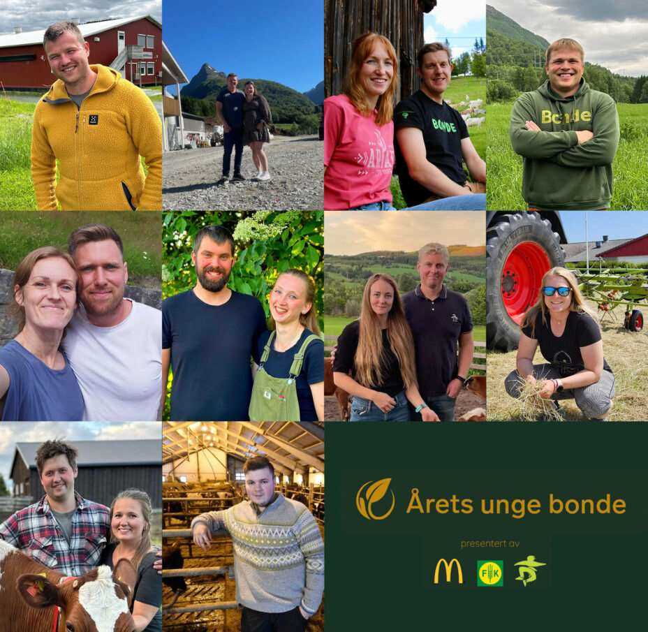 "Årets unge bonde" . Foto: Norges Bygdeungdomslag