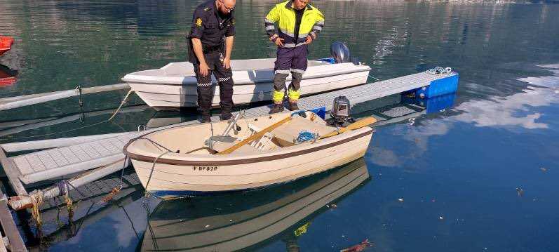 Fritidsbåt funnet i Tyssedal. Foto: HRS Sør-Norge