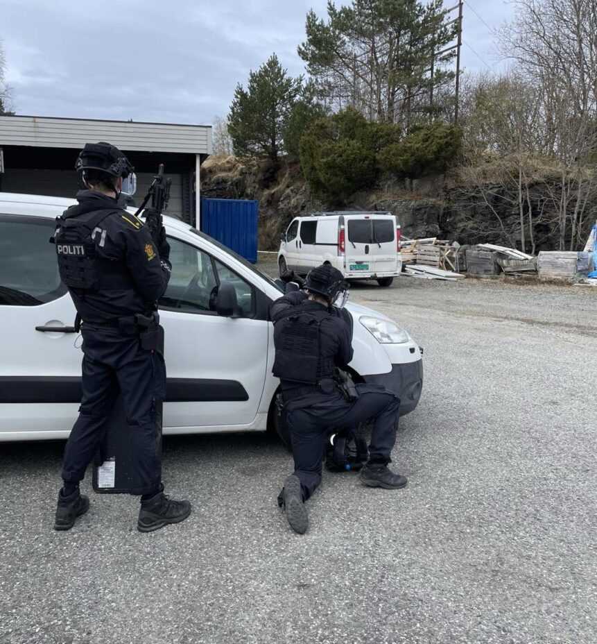 Operativ trening politi. Foto: Politiets nettpatrulje - Sør-Vest