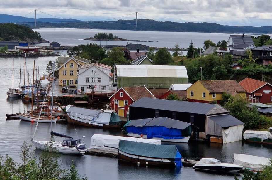 Ottesen skipsbyggeri på Jensaneset. Foto: Sagvågen kystlag