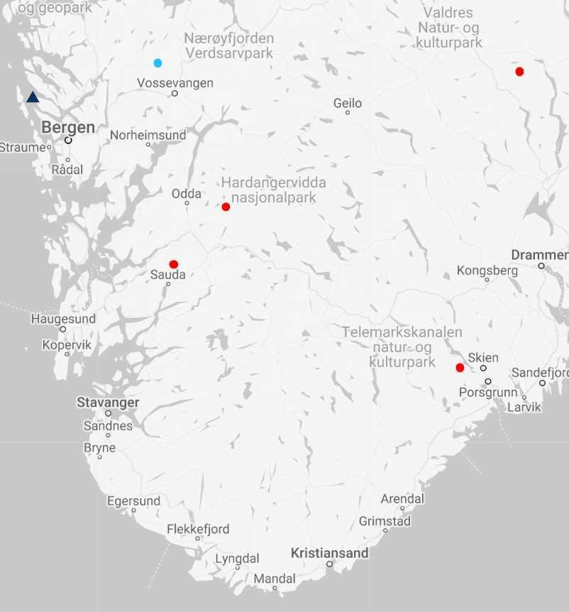 Jordskjelv Sauda mandag 2.september 2024. Illustrasjon: jordskjelv.no/Norsar