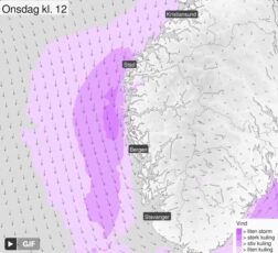 Meteorologene advarer mot å legge ut på tur i småbåt. Skjermdump: Meteorologene på X.