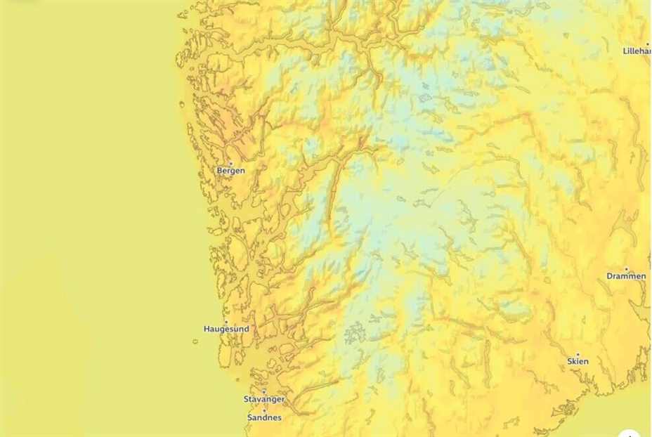 Foto: Meteorologisk institutt på X.