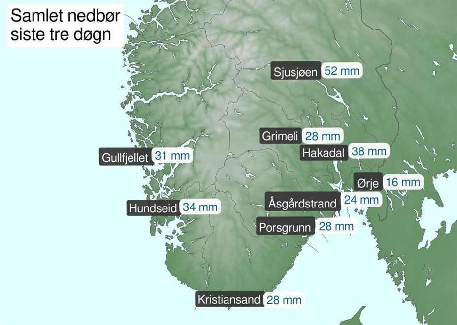 Foto: Meteorologene på x.