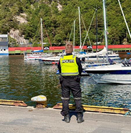 Sør-Vest politidistrikt gjennomførte sammen med Tolletaten og Kystvakten en omfattende kontrollaksjon av utenlandske lystfartøy 10.-12. juni 2025. Foto: Politiet.