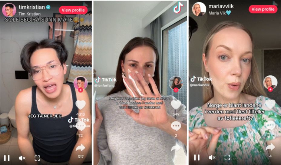 Solråd. Foto: TikTok.