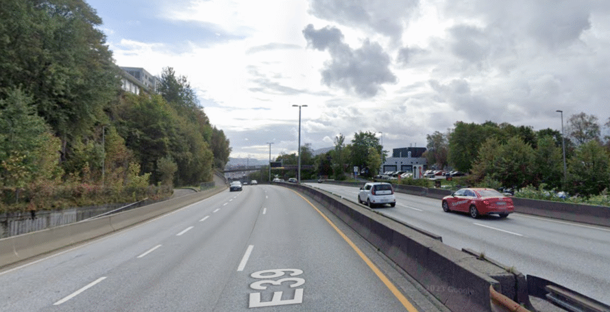 E39 Bergen Handelshøyskolen. Foto: GoogleMaps.