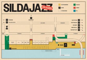 Av sikkerhetsmessige årsaker gjør Sildajazz i dag endringer iforbindelse med inngang sør, ved Lothe.: Illustrasjon: Sildajazz på Facebook.
